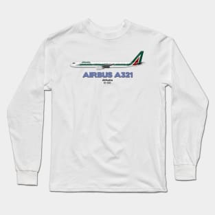 Airbus A321 - Alitalia Long Sleeve T-Shirt